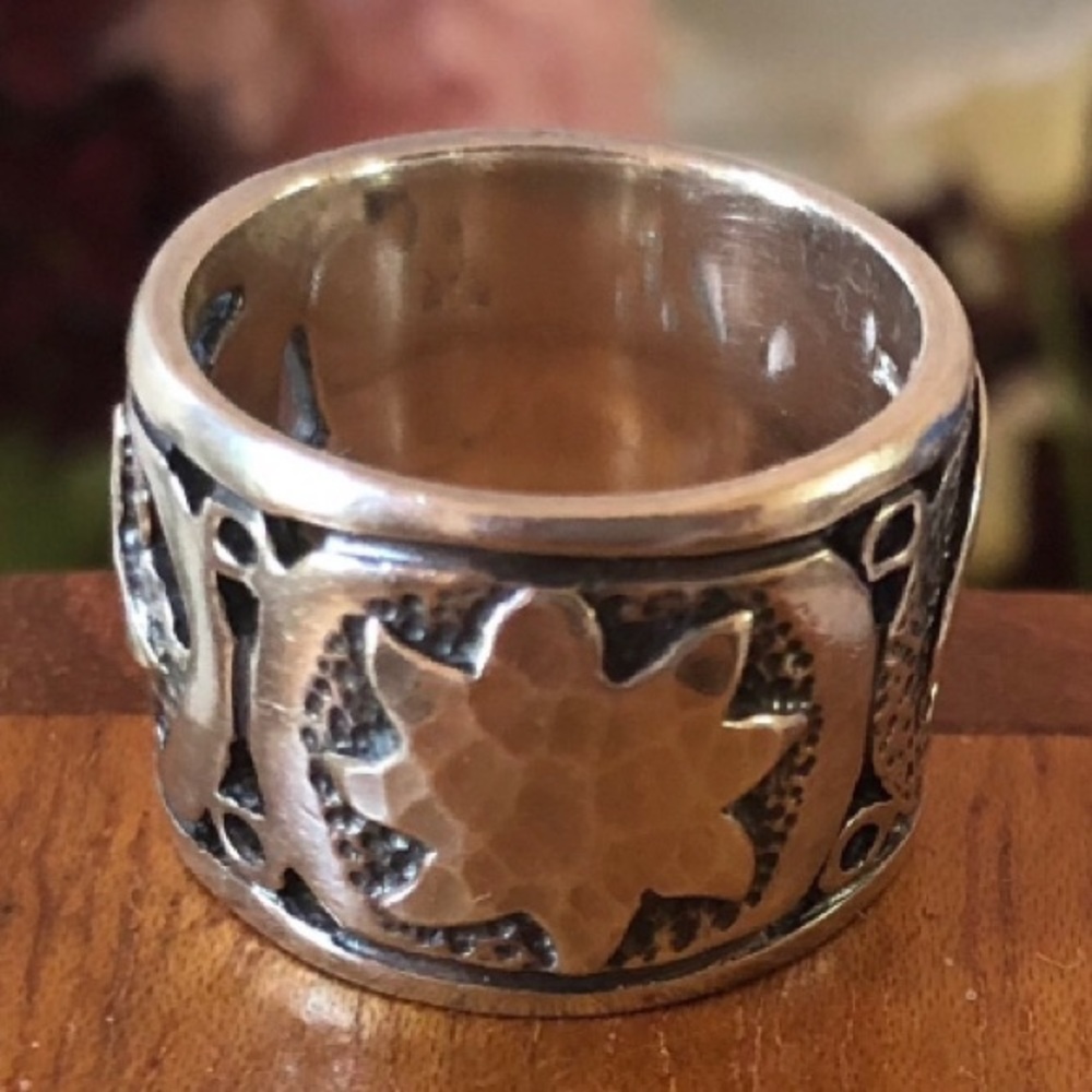 Rare Silpada Sterling Celestial Sterling Silver Sun Moon Star Ring R1739 Size 6